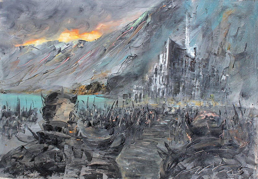 Minas Tirith Gondor artwork - view more Lord of the Rings paintings