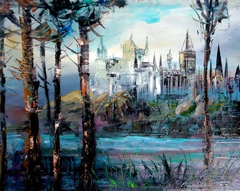 Castle Landscape Canvas Print, Castle Wall Art
