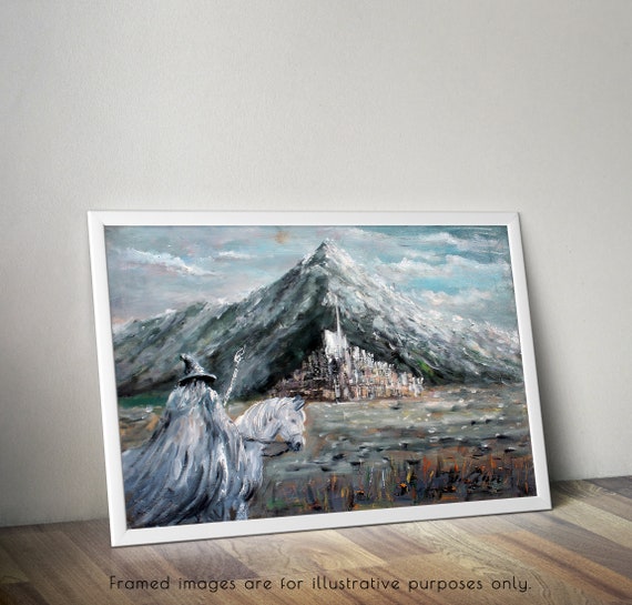 Gandalf Ride To Minas Tirith Wall Art - Gondor Canvas Print - GaleriFoton