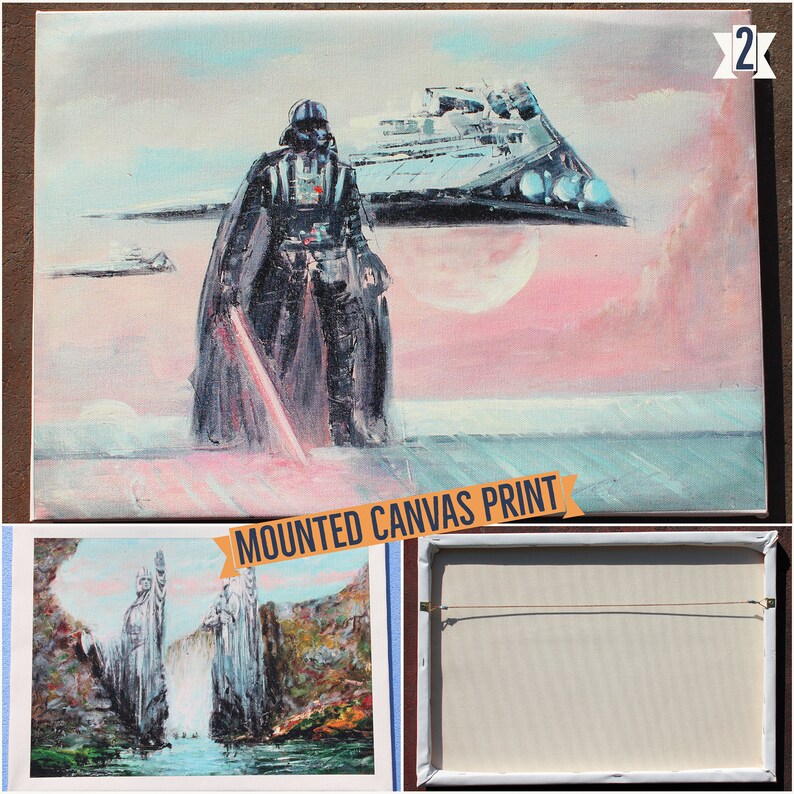 X-Wing Fighter Canvas Print Fan Art by Naci Caba