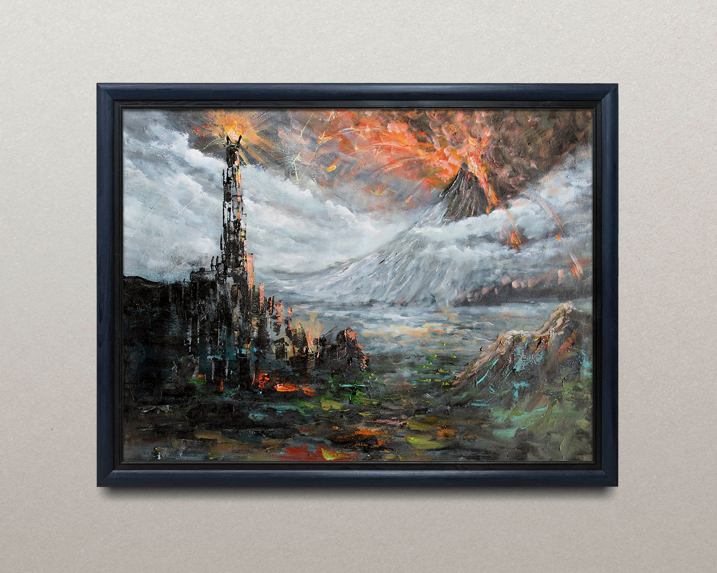 Mordor Canvas Print, Lord of the Rings Art by Naci Caba - Etsy