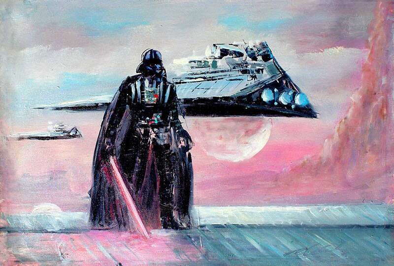 スターウォーズ ダースベイダー 絵画 ダース・ベイダー キャンバスプリント、ダース・ベイダー
