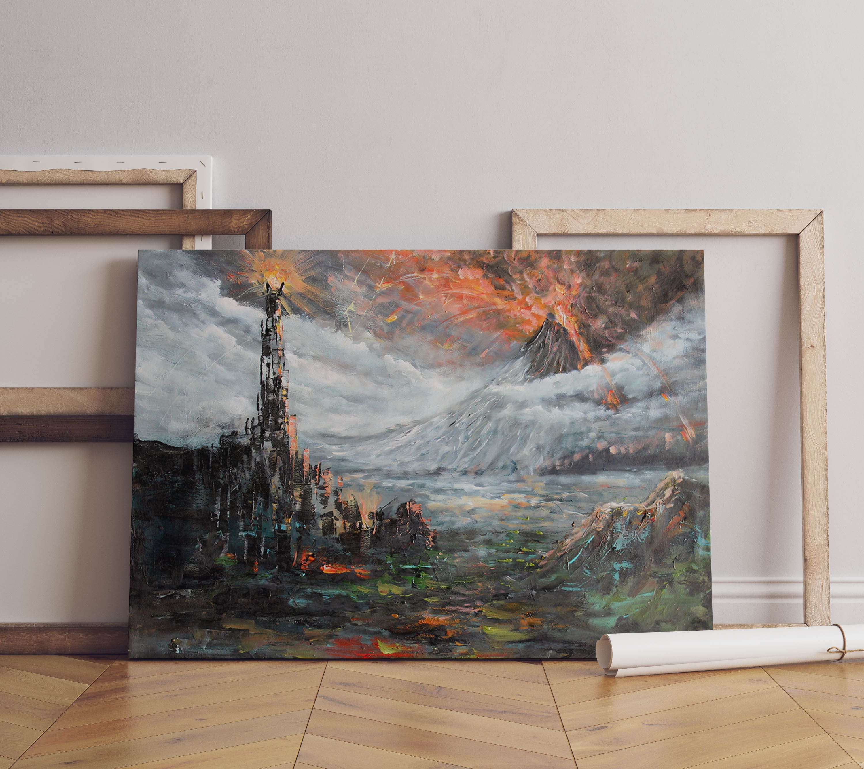 Mordor Canvas Print, Lord of the Rings Art by Naci Caba - Etsy