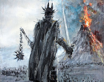 LOTR Canvas Print - LOTR GIFT - Witch-king of Angmar Art - Lord of the Rings Canvas Art