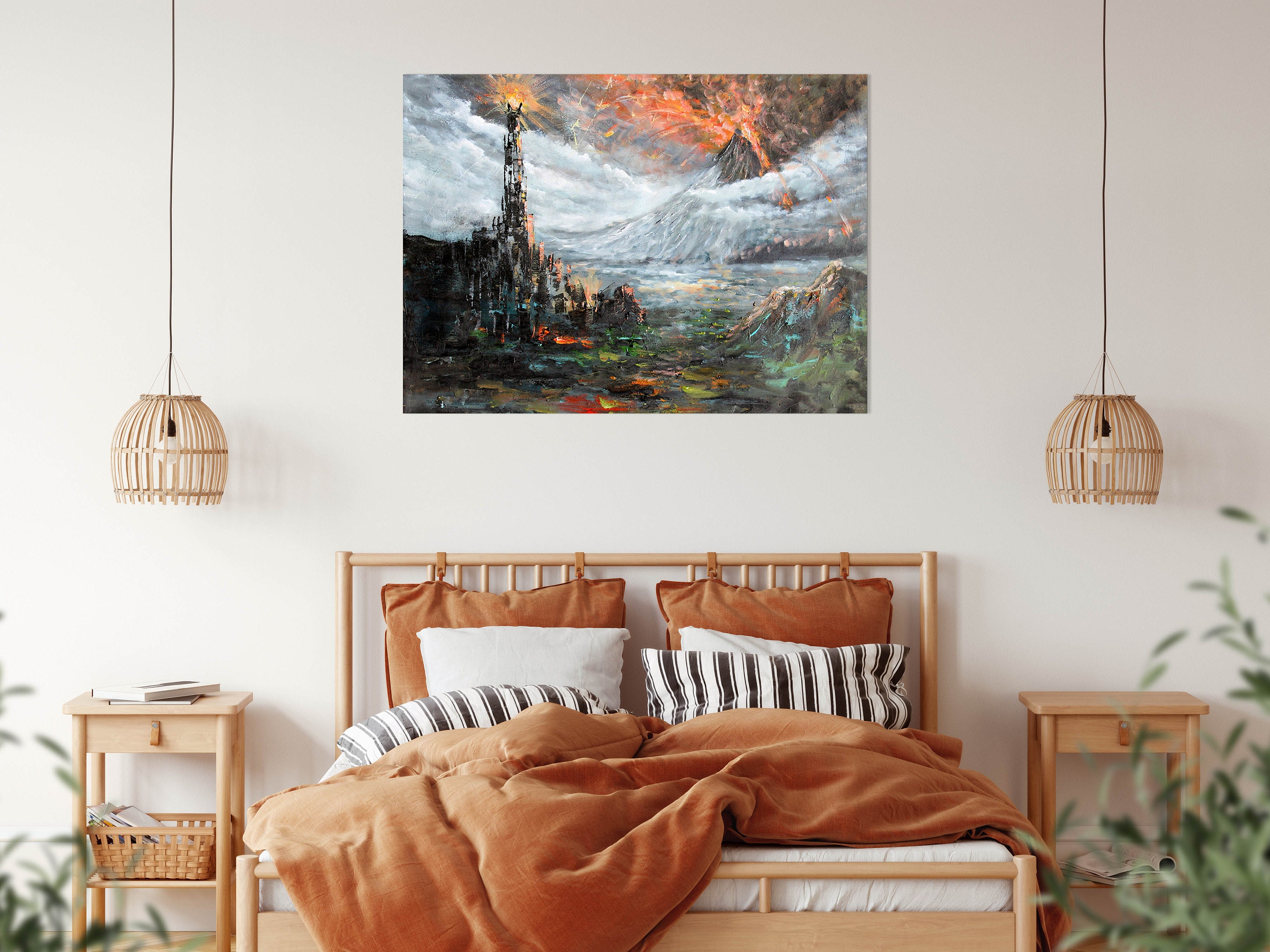 Mordor Canvas Print, Lord of the Rings Art by Naci Caba - Etsy
