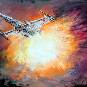 Star Wars Leinwanddruck, Solo X Flügel Kämpfer Kunst, Star Wars GESCHENK