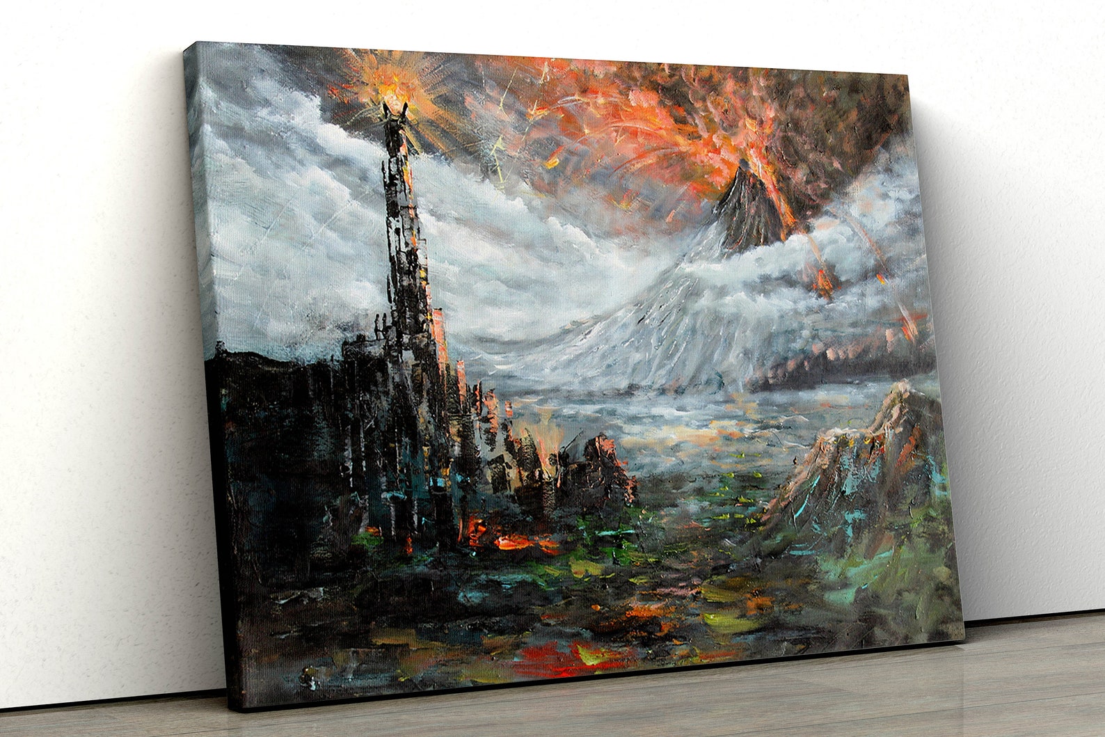 Mordor Canvas Print, Lord of the Rings Art by Naci Caba - Etsy