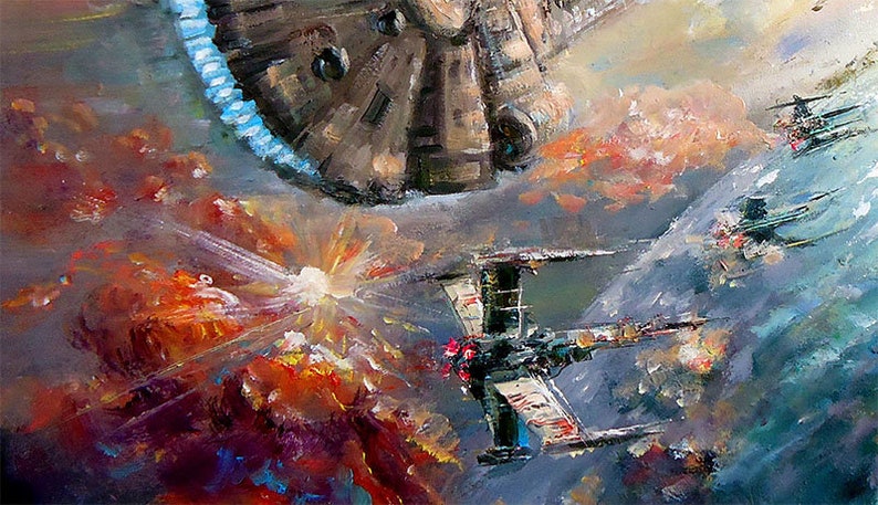Millennium Falcon Canvas Print, X-wing Print, Star Wars Wall Art - Etsy