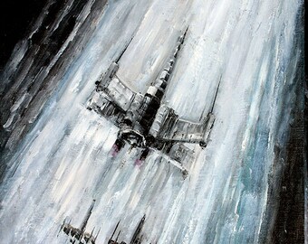 X-Wing Fighters Canvas Print, Star Wars Themed Art, Star Wars Canvas Fan Art, Star Wars Themed X-Wing Print by Naci C.