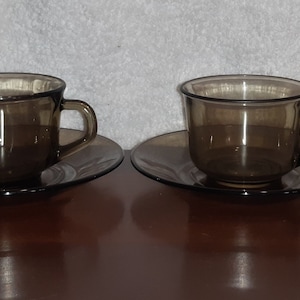 Juego de 4 tazas y platillos de té/café Arcoroc