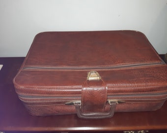 Vintage suitcase,  travel case, train luggage