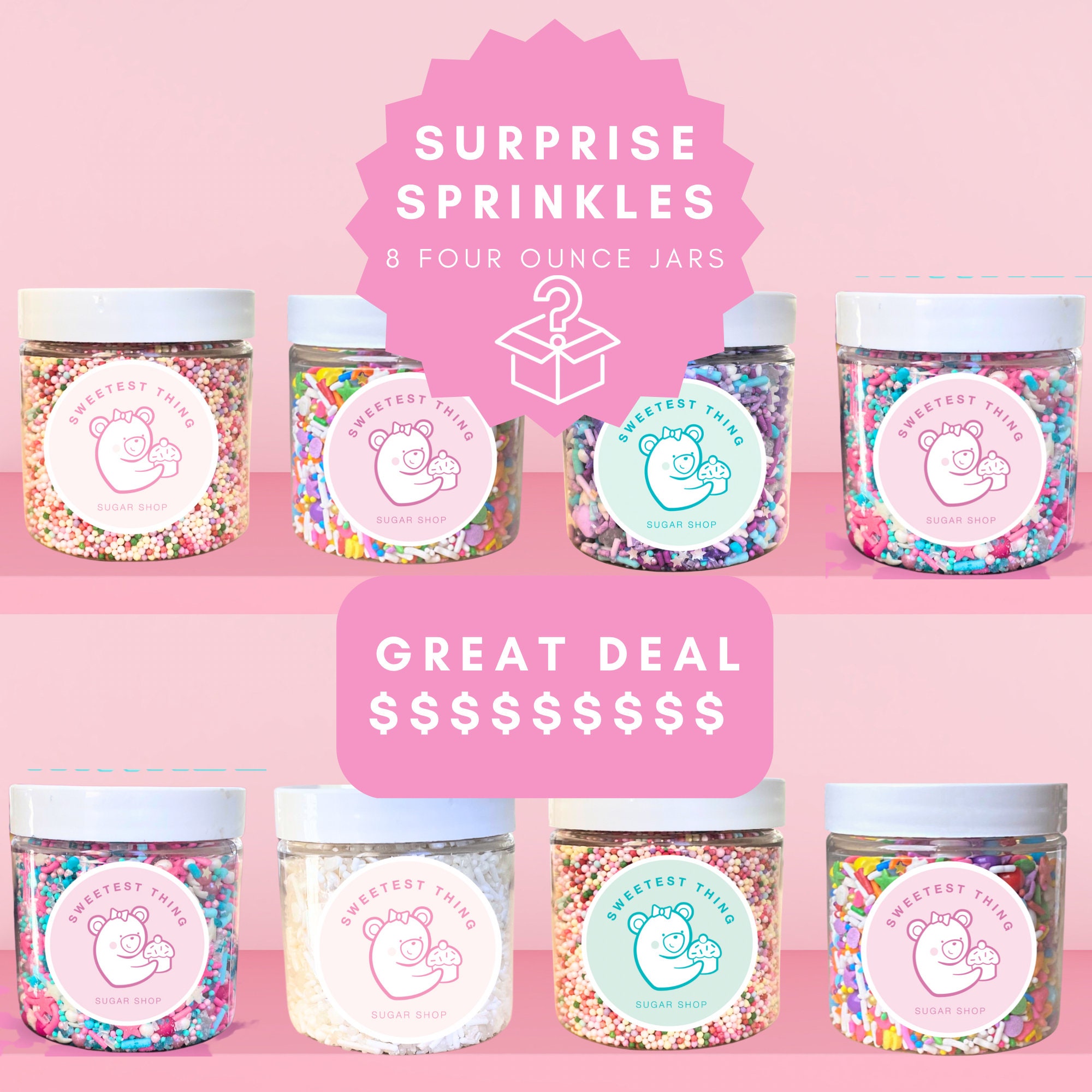 8 Pack Sprinkles Set Bulk Sprinkles Sprinkles Lot Slime Etsy