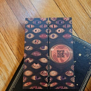 Eyes Bookmark | Halloween Original Art | Body Horror Bookmark | Spooky Bookish Gifts | Book Lovers Accessories | Creepy Artwork