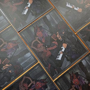 Impressão 8x10 Greenhouse Melodies | Arte de fantasia | Arte original | Decoração de casa DnD | Tapeçaria de parede | Amantes da música gótica |