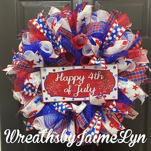 4th of July Wreath, Fourth of July Wreath, Patriotic Wreath