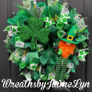 St. Patrick’s Day Wreath, St. Patrick’s Day Gnome Wreath