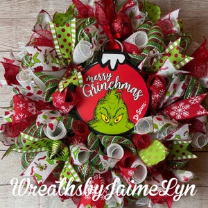 Merry Grinchmas Wreath, Grinch wreath