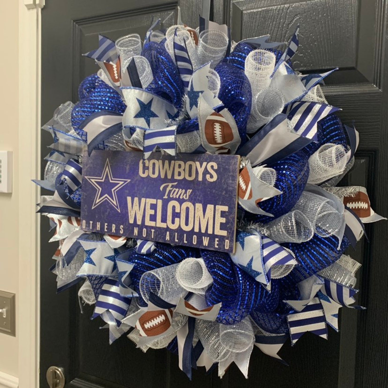Dallas Cowboys Wreath Cowboys Wreath NFL team wreath Dallas | Etsy