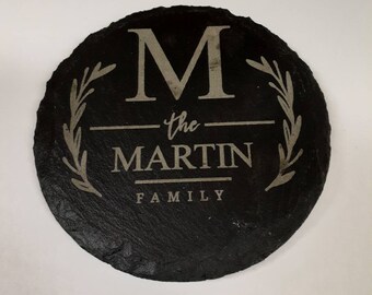 Slate Coaster, gepersonaliseerd uw drankje hier, thee koffie gin bier wijn whisky laser gegraveerd geschenk, bruiloft, verjaardag, jubileum, Kerstmis
