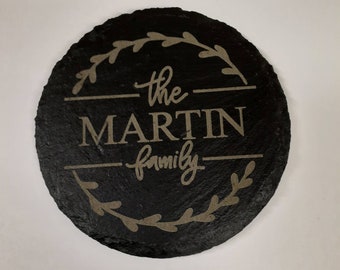 Slate Coaster, gepersonaliseerd uw drankje hier, thee koffie gin bier wijn whisky laser gegraveerd geschenk, bruiloft, verjaardag, jubileum, Kerstmis