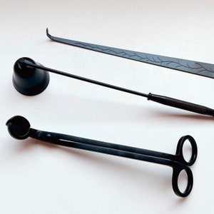 Candle Care Kit - Wick Trimmer, Candle Snuffer, Wick Dipper.