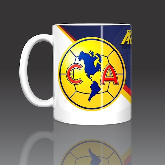 Aguilas Club America Mexico 11oz Ceramic Coffee Mug Etsy