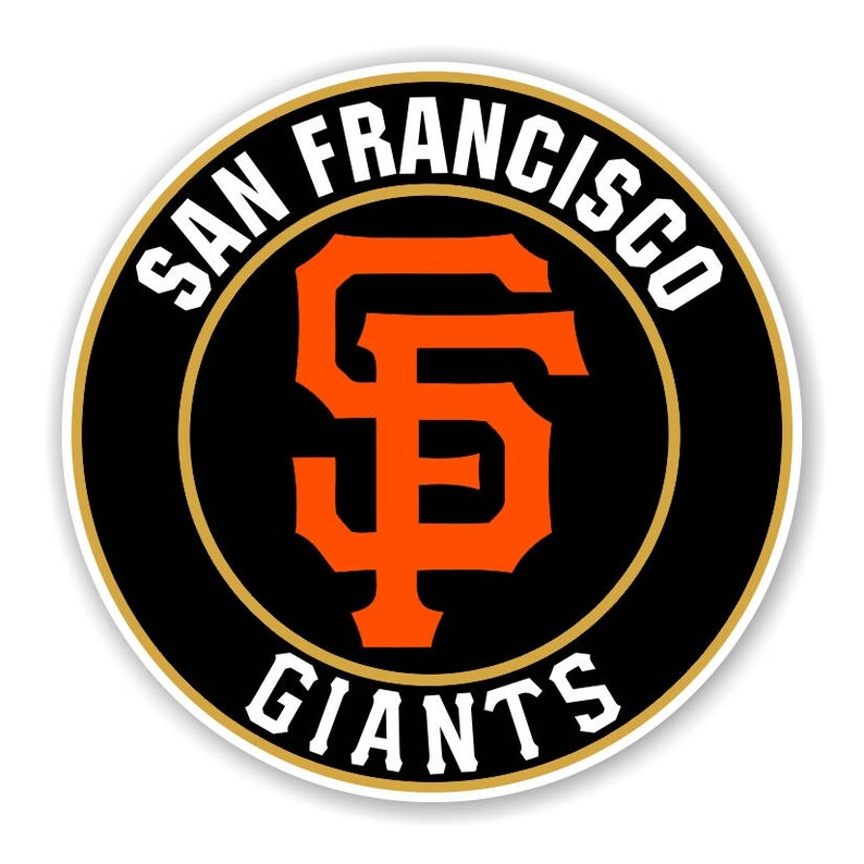 San Francisco Giants Round Decal / Sticker Die Cut Etsy