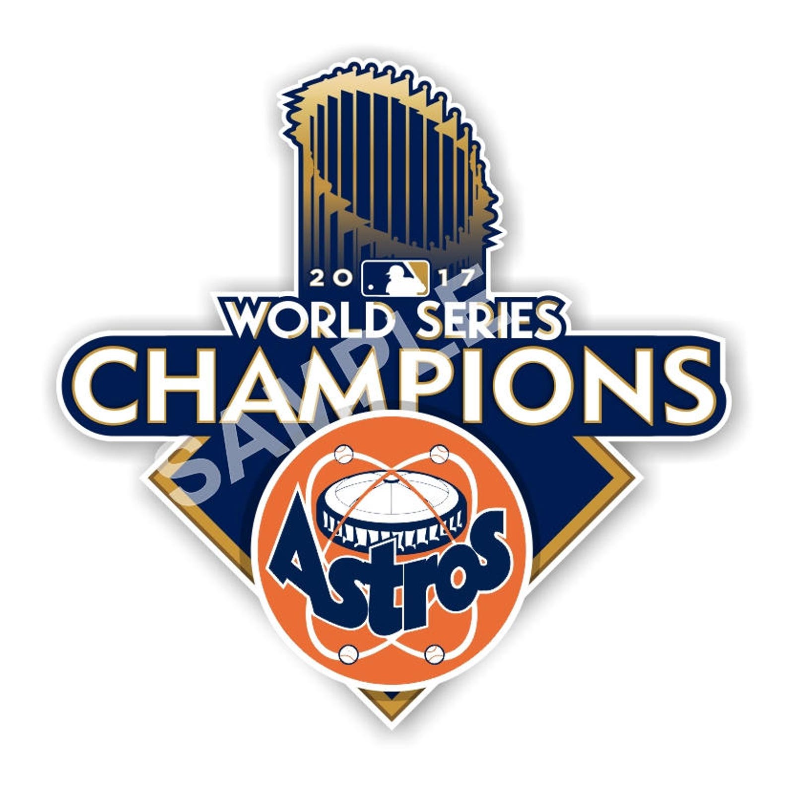 Houston Astros 2017 World Series Champions Decal Etsy