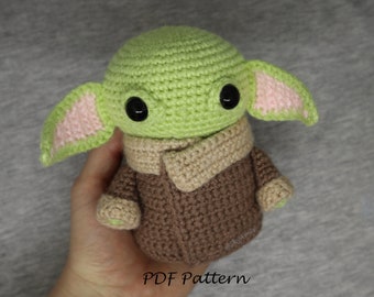 Baby Alien PDF Crochet Pattern, "The Child" Amigurumi