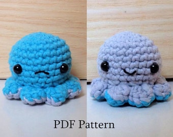 Octopus crochet pattern | Flippy the reversible octopus Amigurumi pattern | kawaii octopus | Crochet Pattern