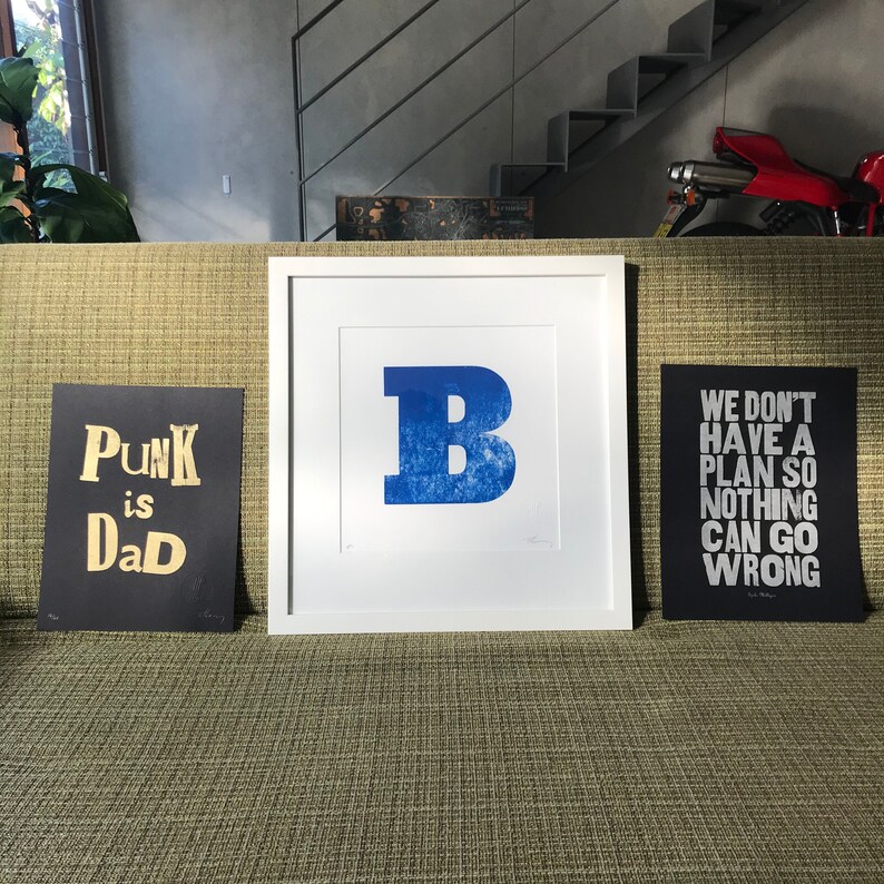 Spike Milligan quote Letterpress art print.