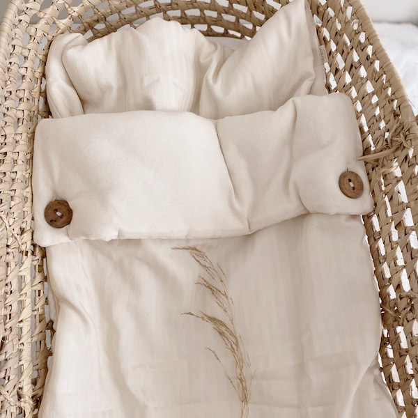 Bio-Fußsack, Baby-Schlafsack, Beige Premium-Qualität, Naturaborn OCS-zertifiziert, ägäischer türkischer Baumwoll-Fußsack, Babypartygeschenk