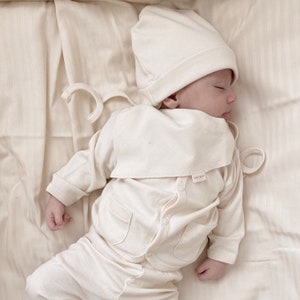 Neugeborenen Baby Jacke, Naturaborn GOTS zertifizierte Bio Mädchen Jungen Jacke, Bio Baumwolljacke, Neugeborene Baby Body, Babypartygeschenk