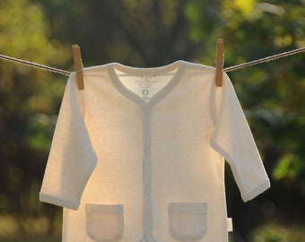 Newborn Baby Jacket, Naturaborn GOTS Certified Organic Girl Boy Jacket, Organic Cotton Jacket, Newborn Baby Onesie, Baby Shower Gift