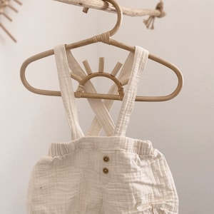 Naturaborn GOTS Certified Organic Muslin Baby Shorts with Straps