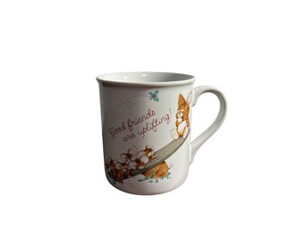 Vintage Hallmark 1983 Gute Freunde sind Uphebend / Heben Sie Ihre Stimmung Tierbabys