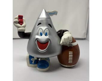 Vintage Hershey Kiss Kunststoffspender 1999 Football Chocolate Candy Decor Sport