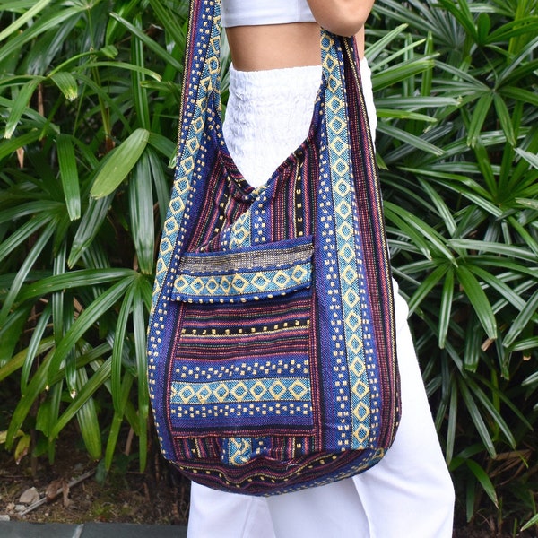 Women Crossbody Bag/ Shoulder Pack/ Boho/ Sling/ Bohemain/ Hippie/ Festival Clothing/ Gypsy/ Hobo/ Travel/ African/ Thailand