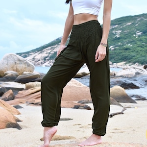 Plain Harem Pants, Yoga Trousers, Hippie Festival Pants, Thailand Pants for Women, Pants for Men