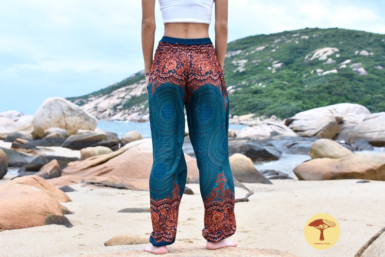 Harem Pants Women Boho Mandala Hippie Men Trousers Africa Festival Beach Trousers Yoga Pants Elephant Thailand Bohemian