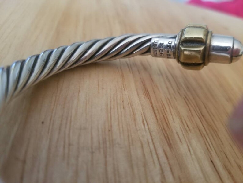 Heavy Taxco Mens Womens Mexican Bracelet Cuff Vintage Roped Design