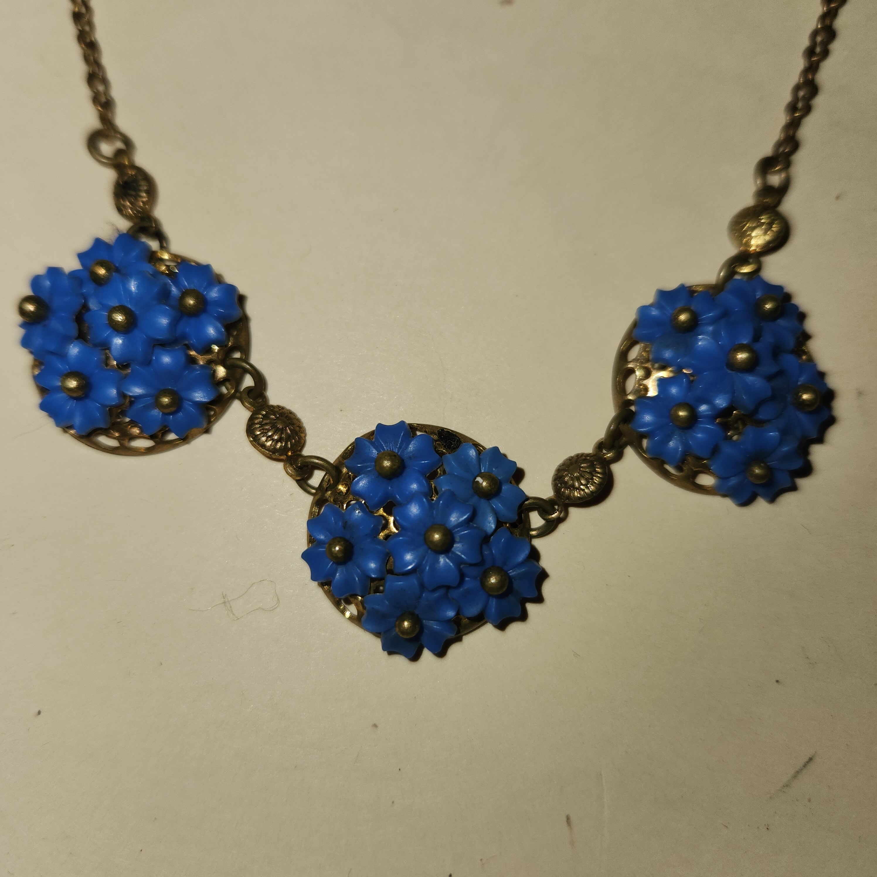 Set Cristallo Austriaco Stile Boho Set Collana E Orecchini Retrò Multicolore - Fiori In Metallo Smaltato Con Cristalli, Stile Boho Chic Set Gioielli Retrò Boho Vintage - Foto 7