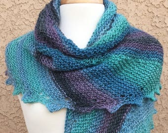 Knit Shawl Pattern: Crescent Sky Shawl, INSTANT DIGITAL DOWNLOAD