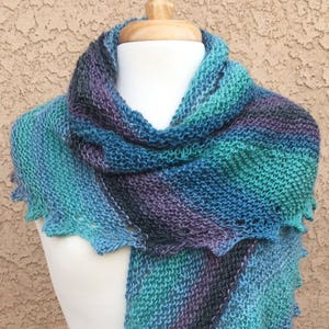 Knit Shawl Pattern: Crescent Sky Shawl, INSTANT DIGITAL DOWNLOAD