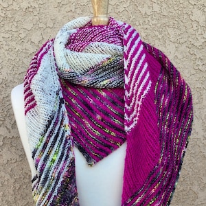 Knit Shawl Pattern: Color Serenade Shawl, INSTANT DIGITAL DOWNLOAD