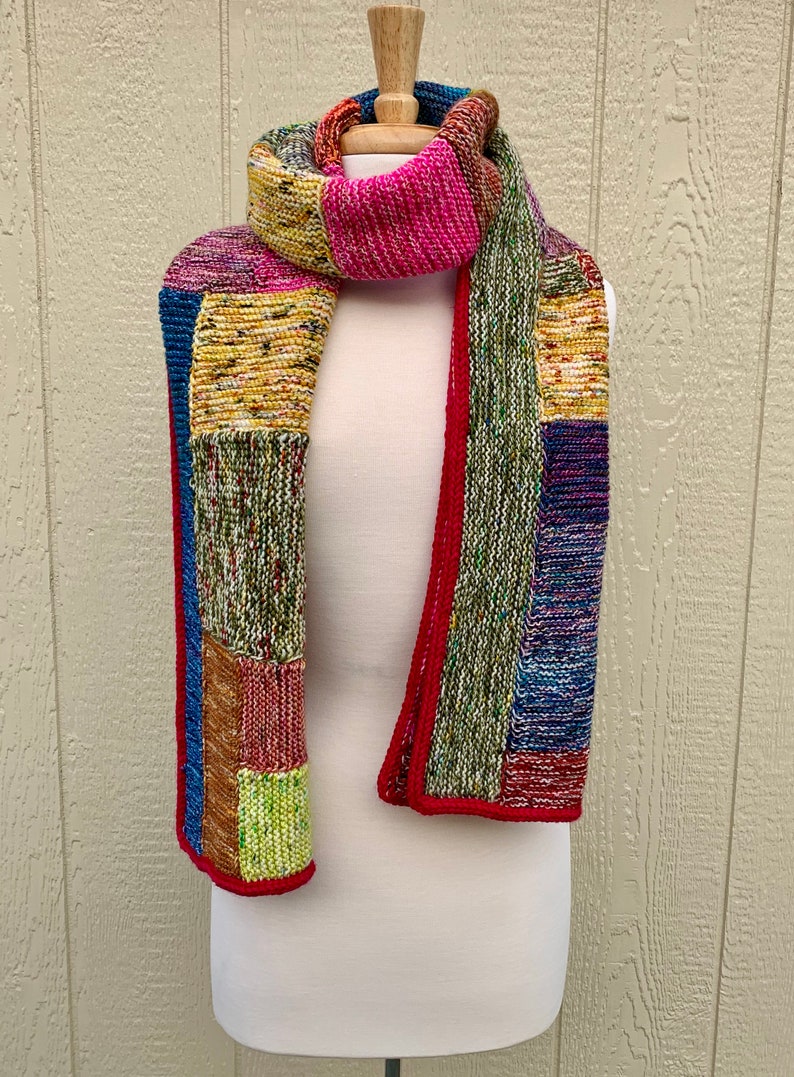 Hand Knit Scarf Extra Large Super Soft Multi Colored Etsy