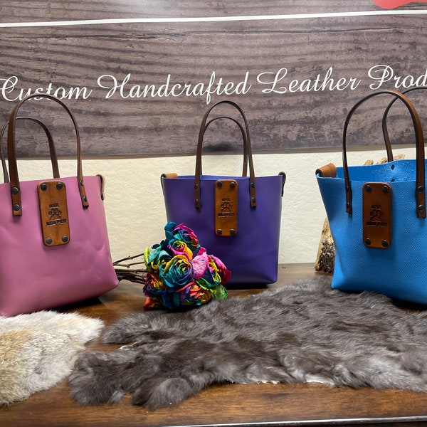 Colección Tote pequeño de piel