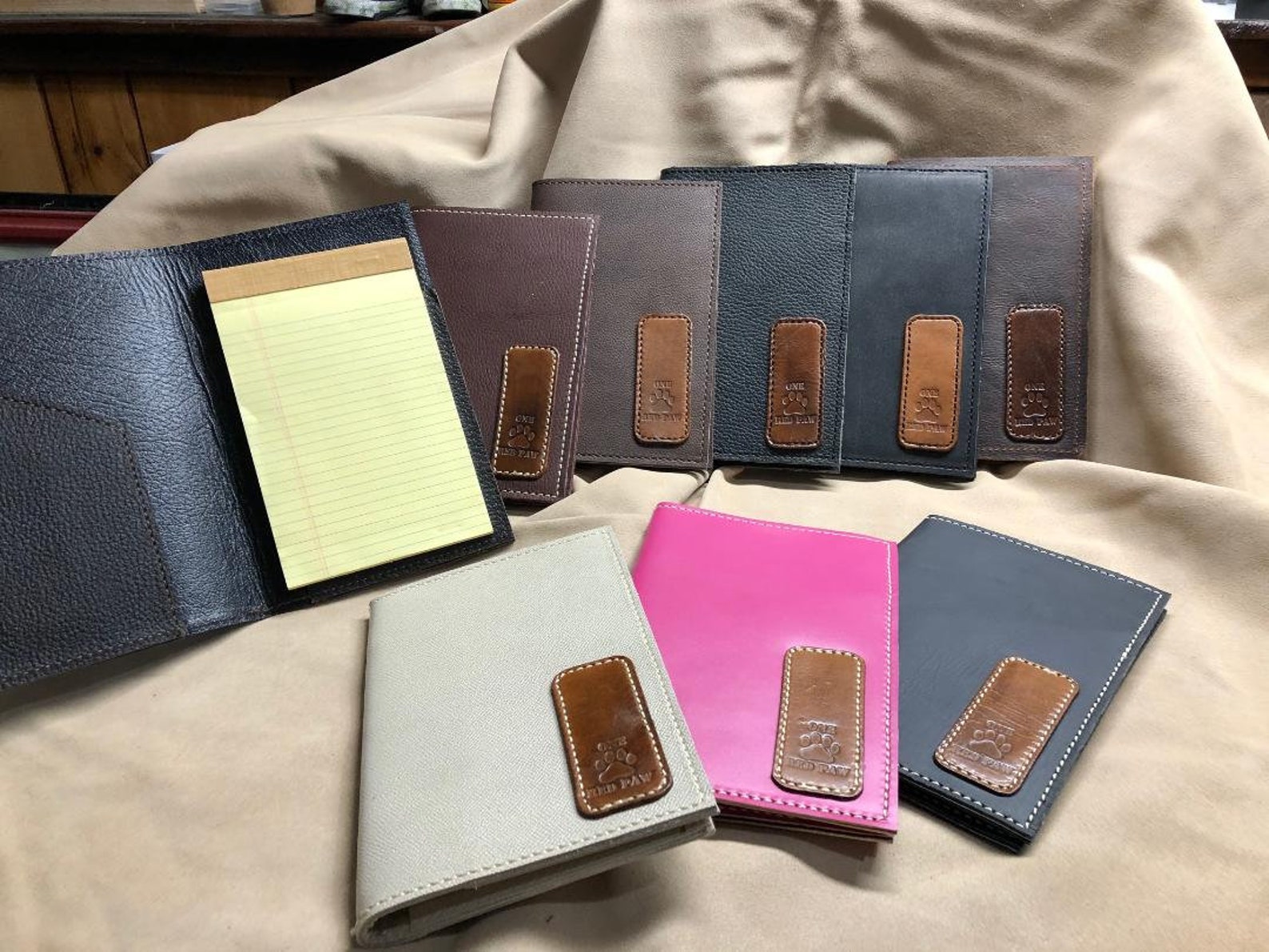 Small Leather Legal Pad Holder/cover Fully Lined Etsy