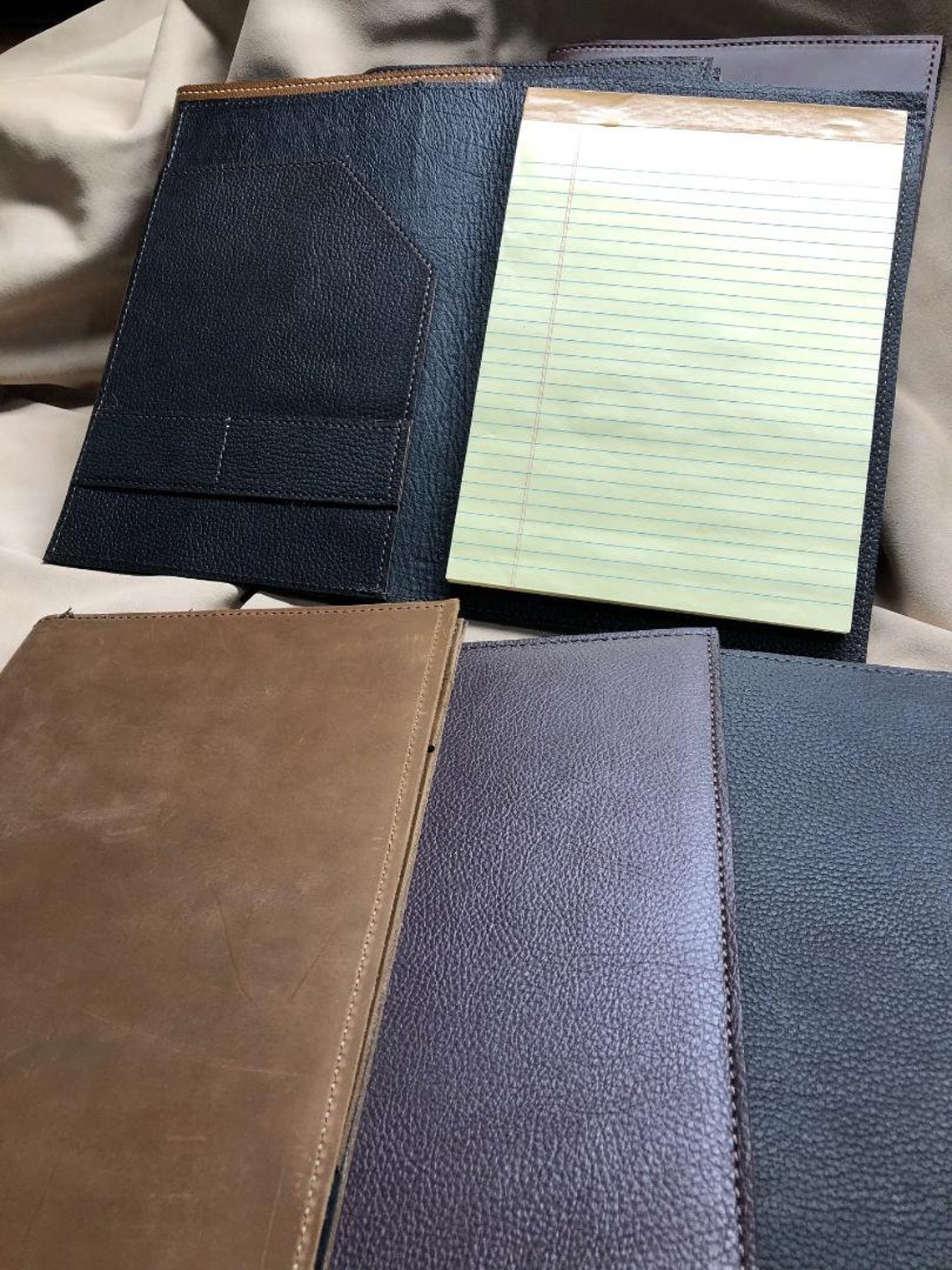 Leather Legal Pad Cover/holder Fully Lined Etsy
