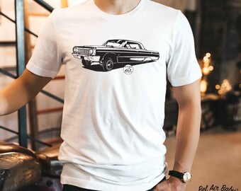 1964 Chevy Impala Herren T Shirt, Lowrider T Shirt, Classic Car T Shirt, Hot Rod T Shirt, Vintage Shirt, Geschenke für Männer, Auto liebhaber